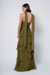 Simona Olive Green bridesmaid dress by Jenny Yoo — back