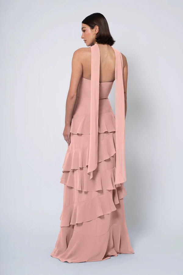 Simona Rosewater Pink bridesmaid dress by Jenny Yoo — back Simona Rosewater Pink bridesmaid dress by Jenny Yoo — back