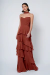 Simona Rust Orange bridesmaid dress by Jenny Yoo — front