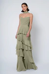 Simona Sage Green bridesmaid dress by Jenny Yoo — front