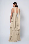 Simona Sand Dune Neutral bridesmaid dress by Jenny Yoo — back