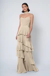 Simona Sand Dune Neutral bridesmaid dress by Jenny Yoo — front
