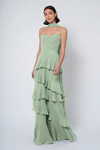 Simona Sea Glass Green bridesmaid dress by Jenny Yoo — front