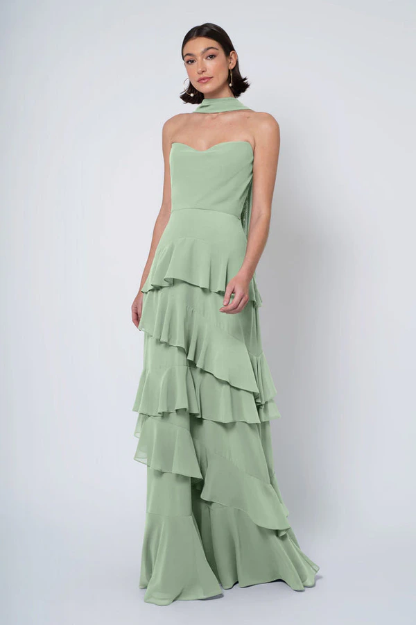 Simona Sea Glass Green bridesmaid dress by Jenny Yoo — front Simona Sea Glass Green bridesmaid dress by Jenny Yoo — front