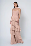 Simona Whipped Apricot Orange bridesmaid dress by Jenny Yoo — front