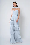 Simona Whisper Blue Blue bridesmaid dress by Jenny Yoo — front