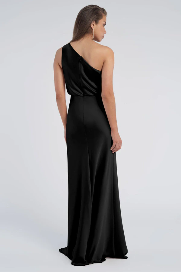 Sterling Black Black bridesmaid dress by Jenny Yoo — back Sterling Black Black bridesmaid dress by Jenny Yoo — back