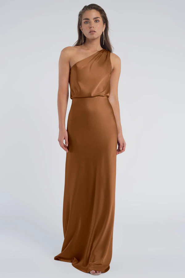 Sterling Bronze Gold bridesmaid dress by Jenny Yoo — front Sterling Bronze Gold bridesmaid dress by Jenny Yoo — front