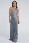 Sterling Chambray Blue bridesmaid dress by Jenny Yoo — front