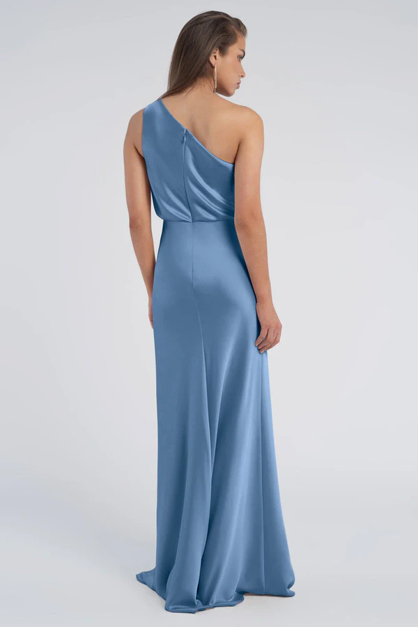 Sterling Cornflower Blue bridesmaid dress by Jenny Yoo — back Sterling Cornflower Blue bridesmaid dress by Jenny Yoo — back