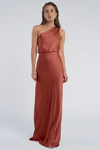 Sterling English Rose Pink bridesmaid dress by Jenny Yoo — front