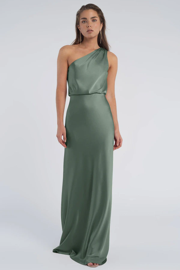 Sterling Eucalyptus Green bridesmaid dress by Jenny Yoo — front Sterling Eucalyptus Green bridesmaid dress by Jenny Yoo — front