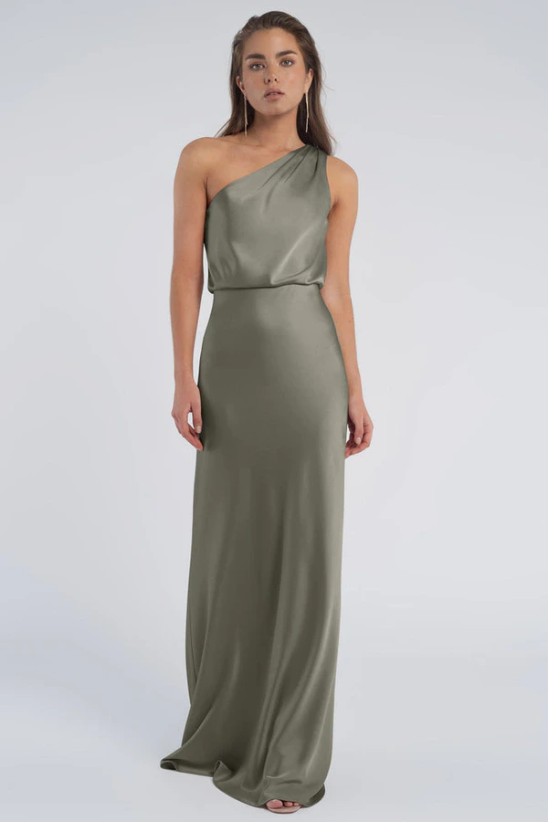 Sterling Moss Green bridesmaid dress by Jenny Yoo — front Sterling Moss Green bridesmaid dress by Jenny Yoo — front