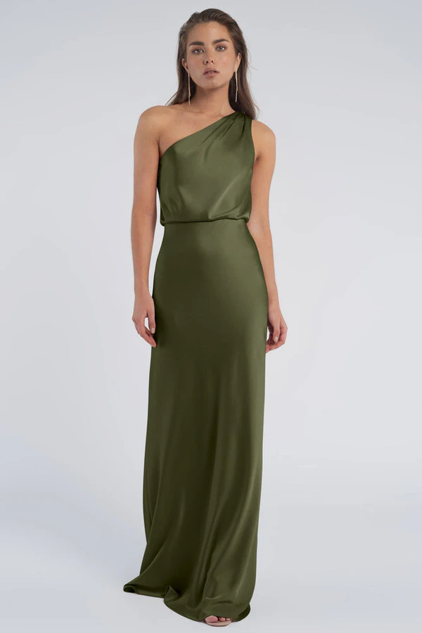 Sterling Olive Green bridesmaid dress by Jenny Yoo — front Sterling Olive Green bridesmaid dress by Jenny Yoo — front