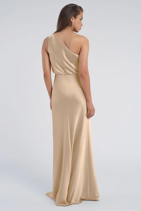 Sterling Pale Gold Gold bridesmaid dress by Jenny Yoo — back Sterling Pale Gold Gold bridesmaid dress by Jenny Yoo — back