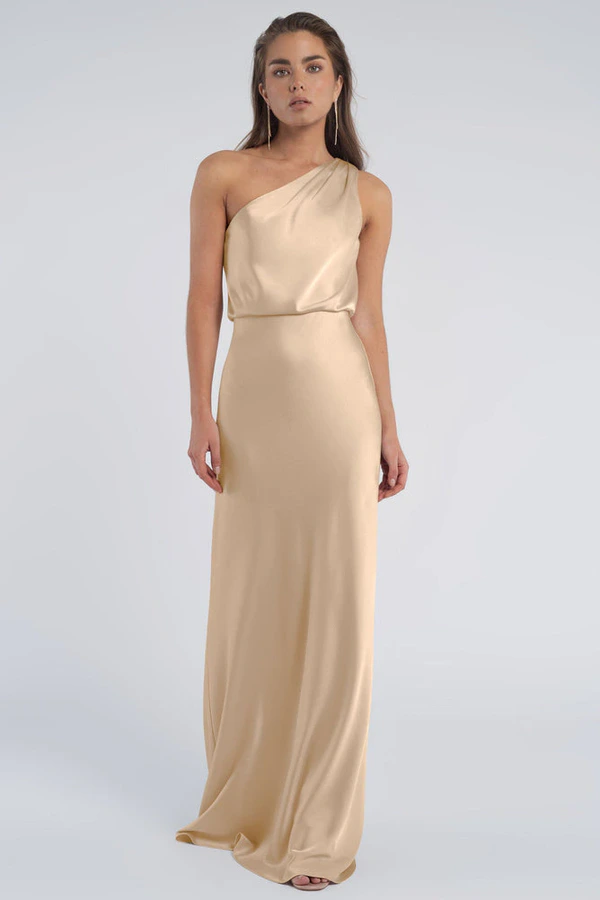 Sterling Pale Gold Gold bridesmaid dress by Jenny Yoo — front Sterling Pale Gold Gold bridesmaid dress by Jenny Yoo — front