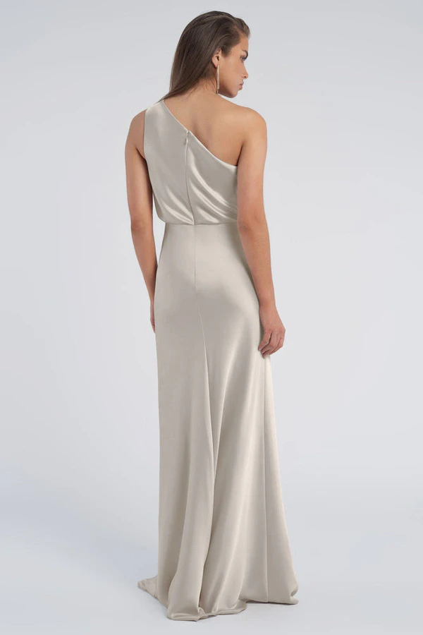 Sterling Platinum Neutral bridesmaid dress by Jenny Yoo — back Sterling Platinum Neutral bridesmaid dress by Jenny Yoo — back