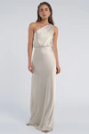 Sterling Platinum Neutral bridesmaid dress by Jenny Yoo — front