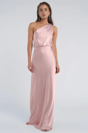Sterling Powder Pink Pink bridesmaid dress by Jenny Yoo — front