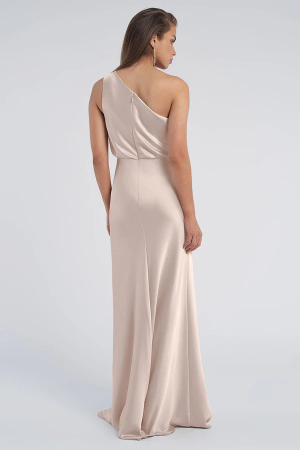 Sterling Prosecco Champagne bridesmaid dress by Jenny Yoo — back Sterling Prosecco Champagne bridesmaid dress by Jenny Yoo — back