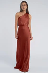 Sterling Rust Orange bridesmaid dress by Jenny Yoo — front