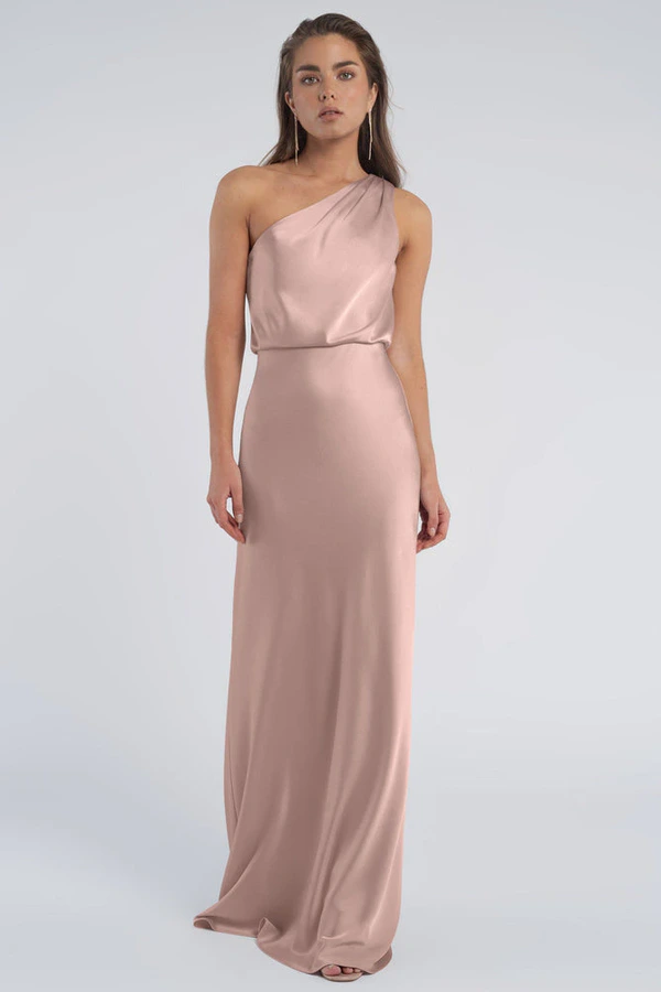 Sterling Soft Blush Pink bridesmaid dress by Jenny Yoo — front Sterling Soft Blush Pink bridesmaid dress by Jenny Yoo — front