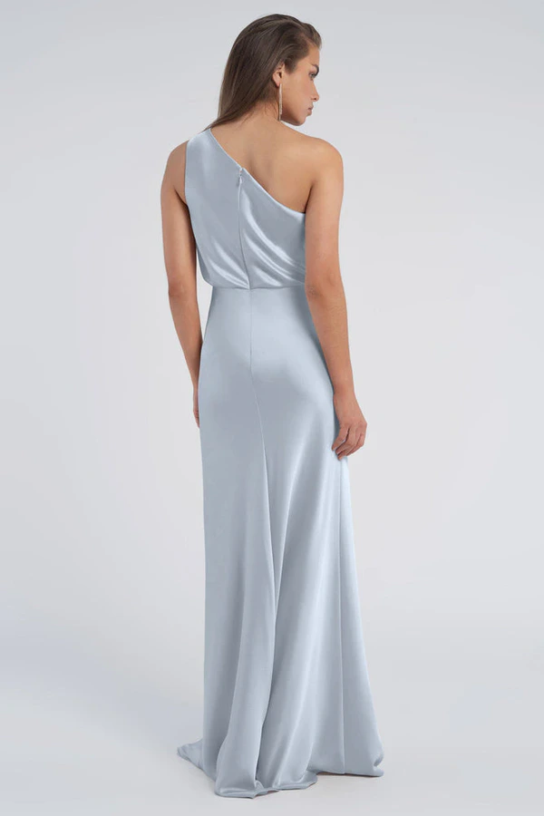 Sterling Whisper Blue Blue bridesmaid dress by Jenny Yoo — back Sterling Whisper Blue Blue bridesmaid dress by Jenny Yoo — back
