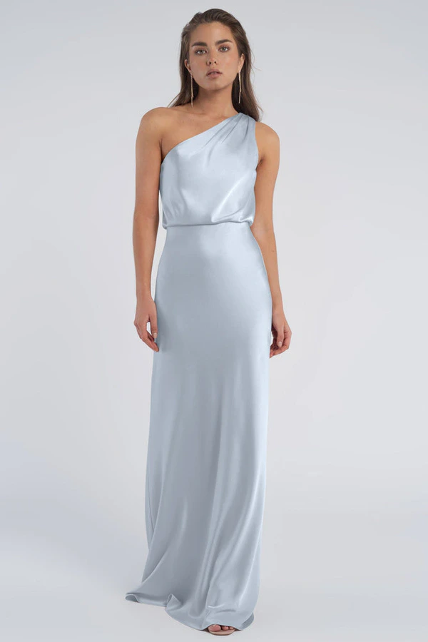 Sterling Whisper Blue Blue bridesmaid dress by Jenny Yoo — front Sterling Whisper Blue Blue bridesmaid dress by Jenny Yoo — front