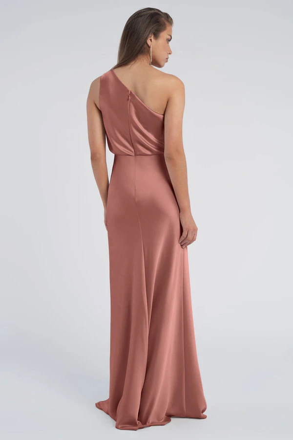 Sterling Wild Rose Pink bridesmaid dress by Jenny Yoo — back Sterling Wild Rose Pink bridesmaid dress by Jenny Yoo — back