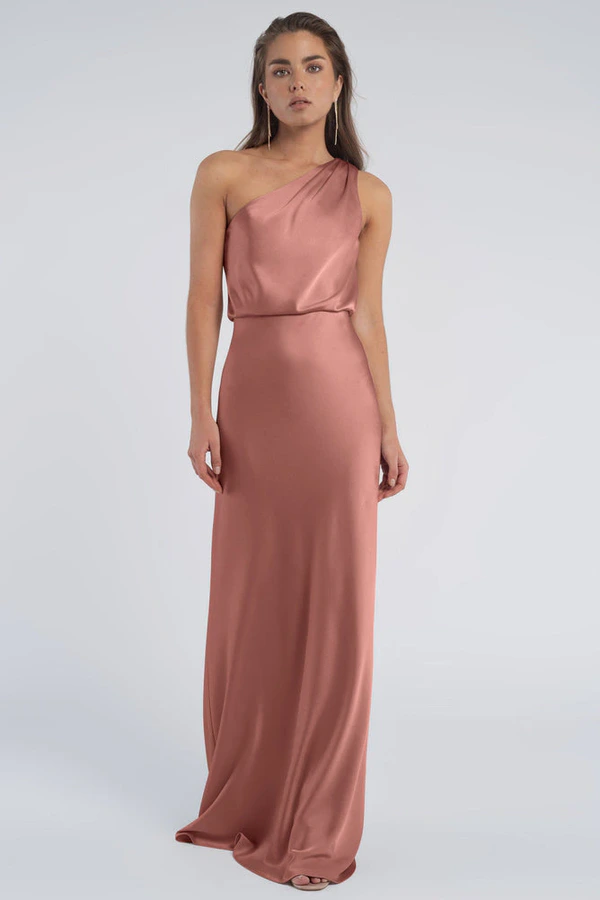 Sterling Wild Rose Pink bridesmaid dress by Jenny Yoo — front Sterling Wild Rose Pink bridesmaid dress by Jenny Yoo — front