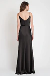 Sylvie Black Black bridesmaid dress by Jenny Yoo — back