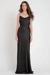 Sylvie Black Black bridesmaid dress by Jenny Yoo — front