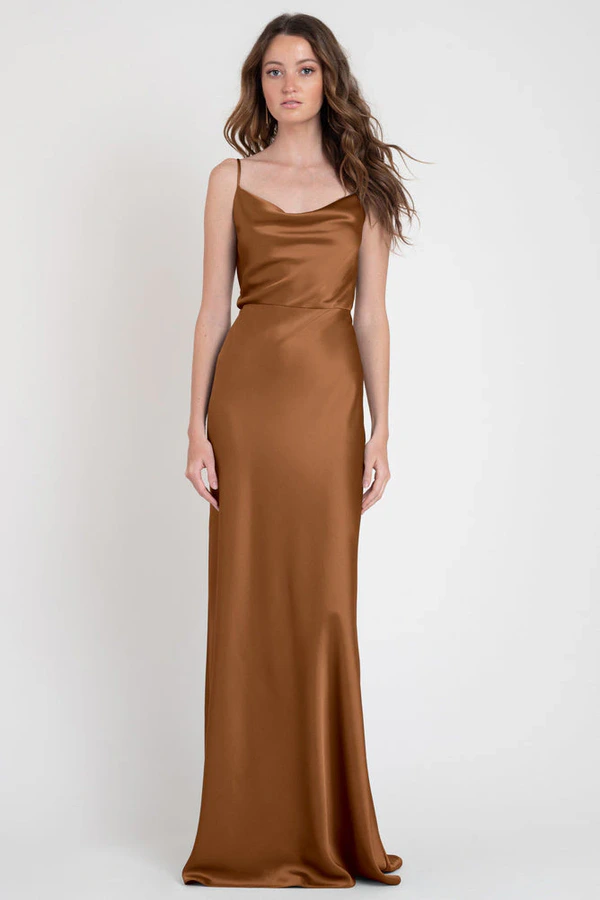 Sylvie Bronze Gold bridesmaid dress by Jenny Yoo — front Sylvie Bronze Gold bridesmaid dress by Jenny Yoo — front