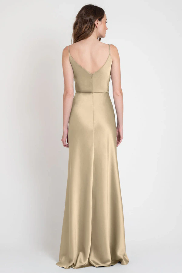 Sylvie Buttercup Yellow bridesmaid dress by Jenny Yoo — back Sylvie Buttercup Yellow bridesmaid dress by Jenny Yoo — back