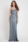 Sylvie Chambray Blue bridesmaid dress by Jenny Yoo — front