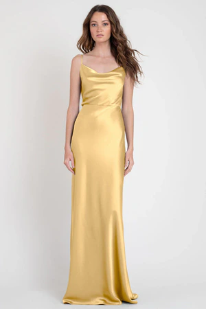 Sylvie Daffodil Yellow bridesmaid dress by Jenny Yoo — front