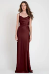 Sylvie Dark Berry Burgundy bridesmaid dress by Jenny Yoo — front