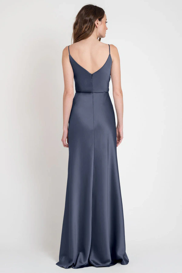 Sylvie Dusk Blue bridesmaid dress by Jenny Yoo — back Sylvie Dusk Blue bridesmaid dress by Jenny Yoo — back