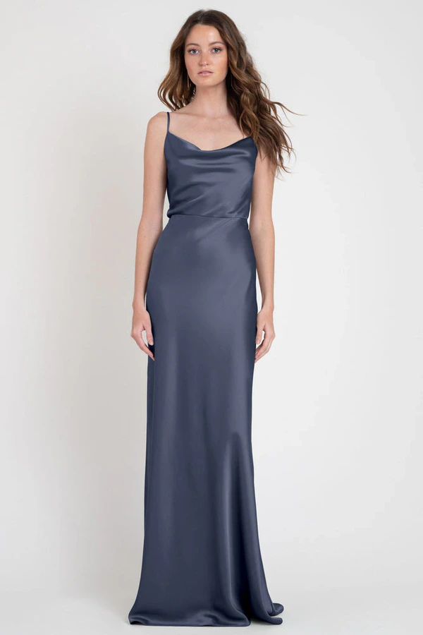 Sylvie Dusk Blue bridesmaid dress by Jenny Yoo — front Sylvie Dusk Blue bridesmaid dress by Jenny Yoo — front