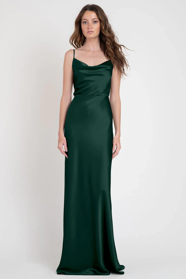 Sylvie Emerald Green bridesmaid dress by Jenny Yoo — front Sylvie Emerald Green bridesmaid dress by Jenny Yoo — front