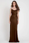 Sylvie Espresso Brown bridesmaid dress by Jenny Yoo — front