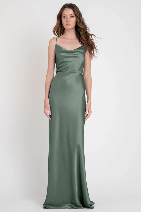 Sylvie Eucalyptus Green bridesmaid dress by Jenny Yoo — front Sylvie Eucalyptus Green bridesmaid dress by Jenny Yoo — front