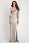 Sylvie Latte Neutral bridesmaid dress by Jenny Yoo — front