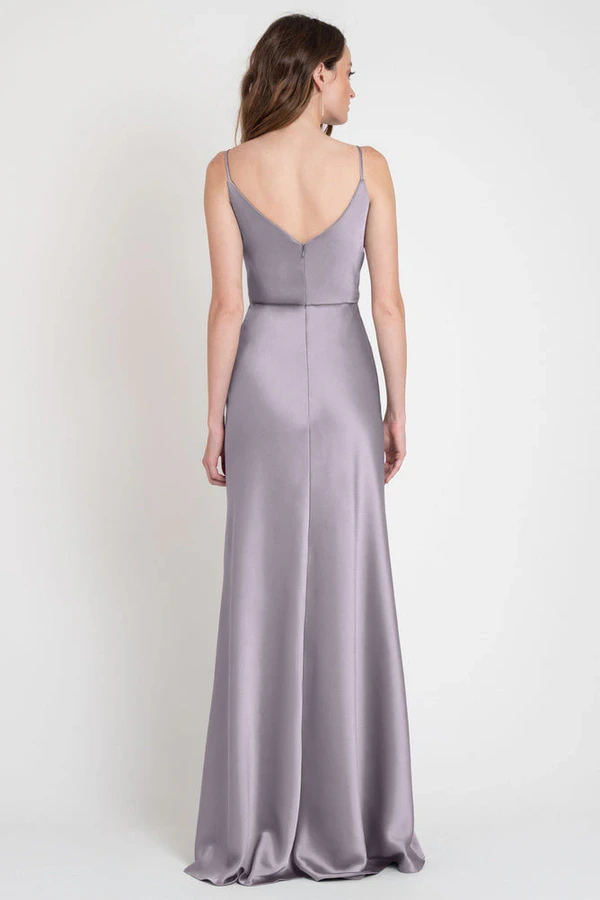 Sylvie Lilac Mist Purple bridesmaid dress by Jenny Yoo — back Sylvie Lilac Mist Purple bridesmaid dress by Jenny Yoo — back