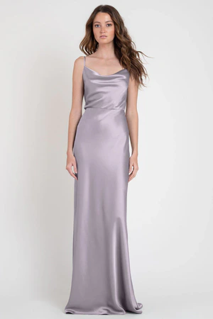 Sylvie Lilac Mist Purple bridesmaid dress by Jenny Yoo — front