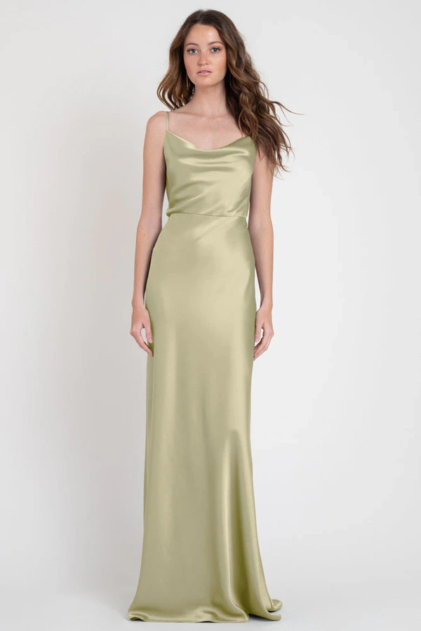 Sylvie Matcha Green bridesmaid dress by Jenny Yoo — front Sylvie Matcha Green bridesmaid dress by Jenny Yoo — front