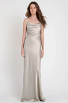 Sylvie Platinum Neutral bridesmaid dress by Jenny Yoo — front