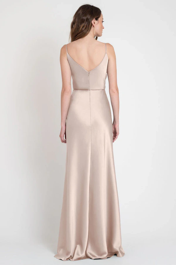 Sylvie Prosecco Champagne bridesmaid dress by Jenny Yoo — back Sylvie Prosecco Champagne bridesmaid dress by Jenny Yoo — back