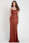 Sylvie Rust Orange bridesmaid dress by Jenny Yoo — front