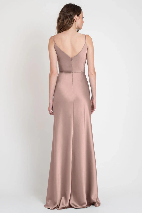 Sylvie Soft Blush Pink bridesmaid dress by Jenny Yoo — back Sylvie Soft Blush Pink bridesmaid dress by Jenny Yoo — back